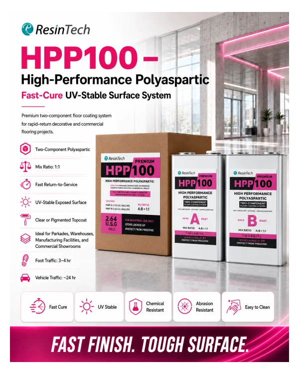 ResinTech HPP High-Performance Polyaspartic 10 L kit